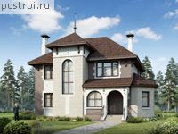 A-188-1P проект двухэтажного коттеджа из пенобетона размером 13 на 10 