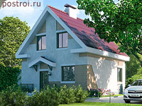 C-094-1P проект двухэтажного коттеджа из пеноблока размером 8 на 7 