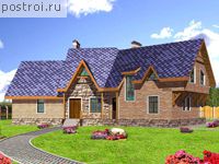 F-235-1P проект двухэтажного дома из газобетона размером 13 на 16