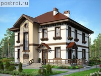 G-184-1K проект двухэтажного дома из кирпича размером 12 на 13