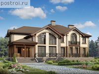 I-467-1K проект одноэтажного дома из кирпича с мансардой и гаражом размером 23 на 27 