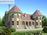 L-368-1P проект двухэтажного дома из пенобетона размером 11 на 18 