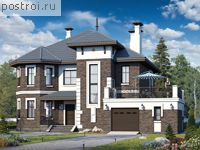 M-247-1K проект двухэтажного коттеджа из кирпича размером 16 на 16 