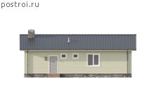 P-094-1P проект коттеджа из пеноблока размером 14 на 10 - вид спереди P-094-1P проект коттеджа из пеноблока размером 14 на 10 - вид спереди