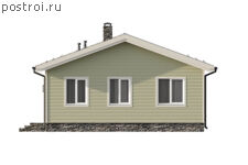 P-094-1P проект коттеджа из пеноблока размером 14 на 10 - вид справа P-094-1P проект коттеджа из пеноблока размером 14 на 10 - вид справа