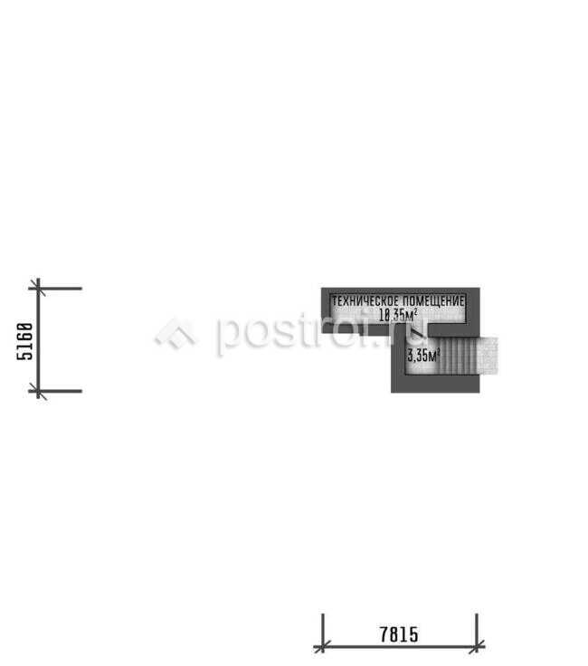 P-435-1P проект дома из газобетона с цоколем размером 18 на 26 - цоколь P-435-1P проект дома из газобетона с цоколем размером 18 на 26 - цоколь