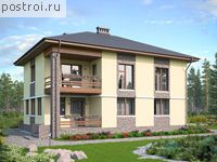 R-170-1K проект двухэтажного дома из кирпича размером 12 на 9 