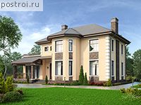 R-184-1K проект двухэтажного дома из кирпича размером 17 на 11 