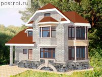 S-165-1K проект двухэтажного дома из кирпича с подвалом размером 11 на 8 