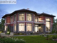 U-255-2K проект двухэтажного коттеджа из кирпича размером 15 на 13 