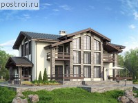 U-281-1K проект двухэтажного дома из кирпича размером 16 на 15 