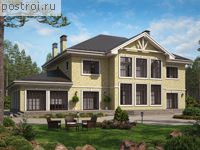 U-319-1P проект двухэтажного дома из пенобетона размером 13 на 21 