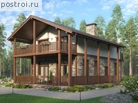 V-137-1K проект двухэтажного дома из кирпича размером 12 на 7 