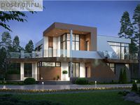 V-253-1K проект двухэтажного коттеджа из кирпича размером 15 на 14